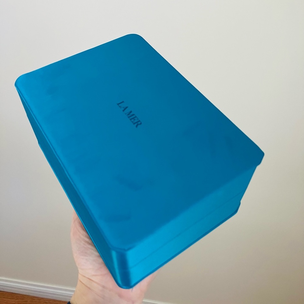 La Mer Box La Mer Jewelry Box Cosmetic Box Gift box Makeup Storage Box Teal New - Picture 6 of 9